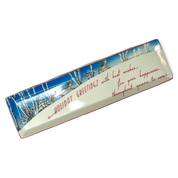 Rosanna Vintage Holiday 13” Serving Tray Collectible 1950’s Design Concept - Picture 1 of 6